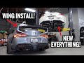 BIG WING FOR THE SUPRA+NEW REAR SUSPENSION FOR THE 370Z!!