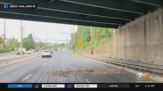 Drivers Questioning Safety Of Overpass After Concrete Falls On Route 208 South In Fair Lawn, N.J.