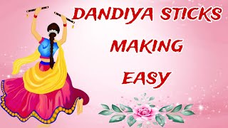 Dandiya sticks !! dandiya sticks decoration || navaratri special || dandiya sticks making easy