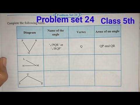 Problem Set 24 Class 5th Maths Angles Youtube