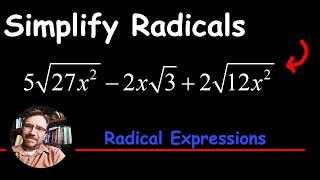 Simplify the Radical Expression with Square Roots and Like Terms