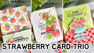 Strawberry Cards MADE EASY (Waffle Flower March 2024 Release)