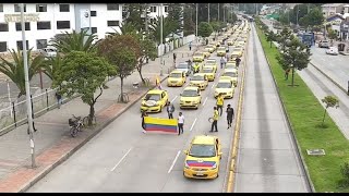 Taxistas y transportadores en Bogotá también se sumaron a las protestas