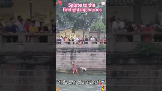 Salute to these lovely firefighters!❤️#firefighter #viral #usa #rescue #fyp
