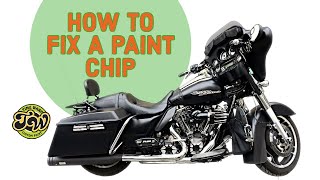 How to fix a rock chip in your paint on a Harley Davidson Motorcycle