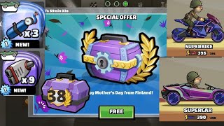 Hill climb racing 2 - free mother's day gift + team chest 38, maxed super bike and super car