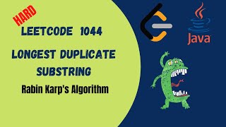 Leetcode Longest Duplicate Substring Java Solution