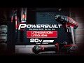 Drill and drive faster and longer with the powerful, light Powerbuilt 20V Lithium Ion Cordless Drill