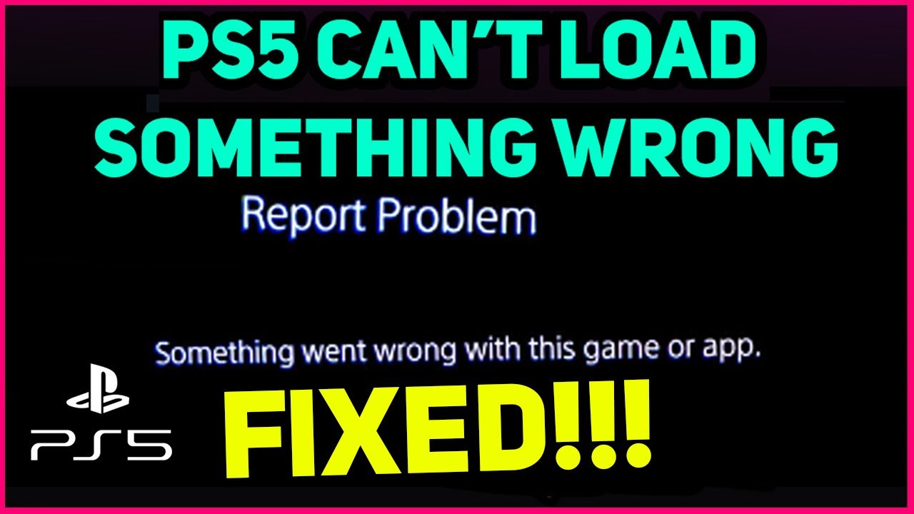 Ps5 Can T Load Something Went Wrong How To Fix Youtube