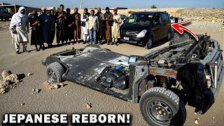 How Your Car is Rebuilt After Being Cut \u0026 Shipped Overseas!