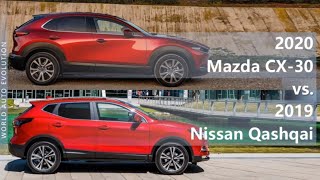 2020 Mazda CX-30 vs 2019 Nissan Qashqai (technical comparison)