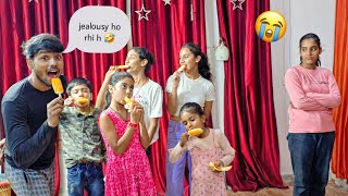 Jealousy Prank Kardia Harshita Pe 😱 gussa ho gyi sab pehle 😡 ladai hone vali thi