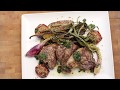 American Lamb Chops with Pecan Dukkah and Salsa Verde