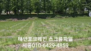 포크레인 오거 스크류파일 시공  010-6429-4859