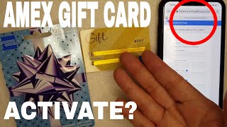 ✅ How To Activate American Express Amex Gift Card 🔴