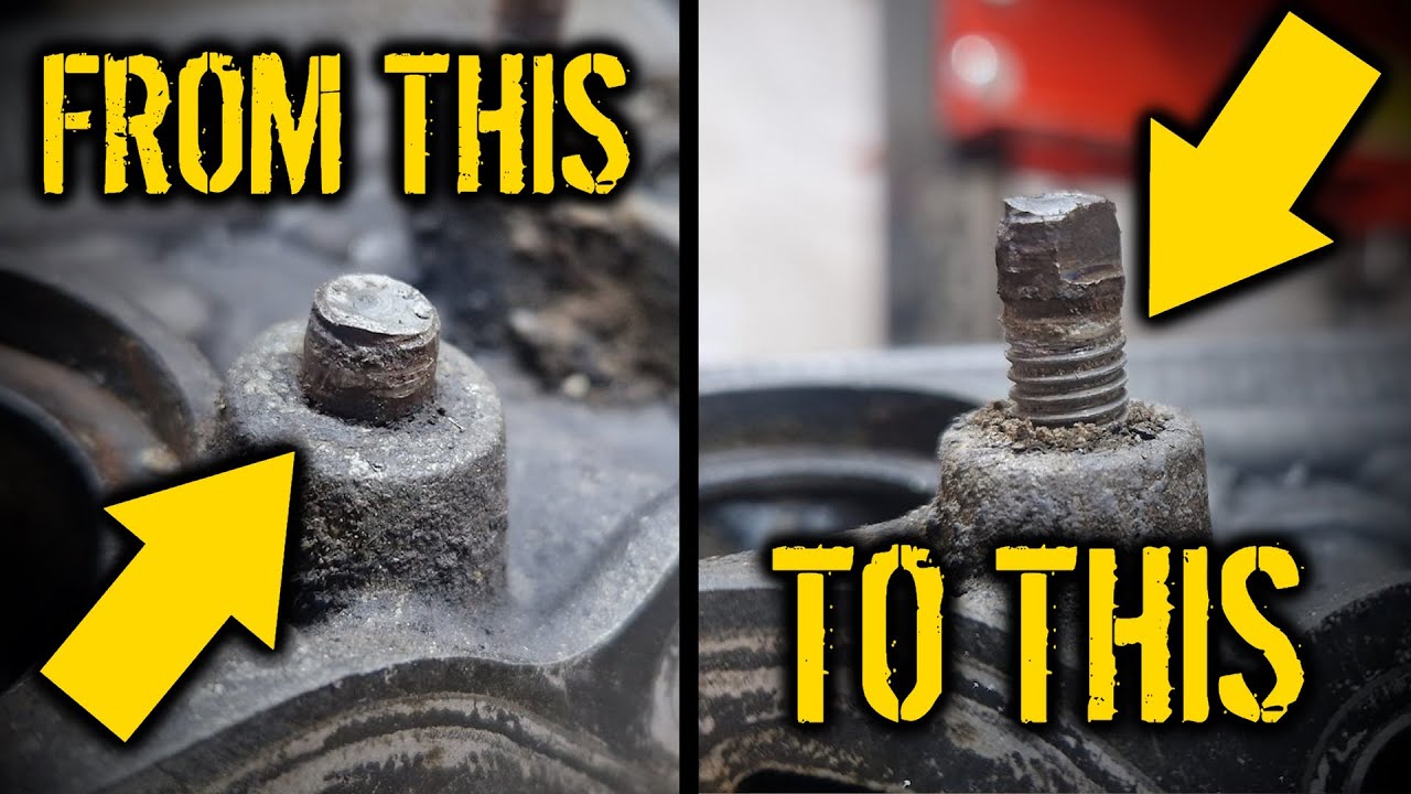 Removing Broken Studs Quick Version Youtube