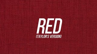 Red (Taylor's Version) - Taylor Swift Lyric Video