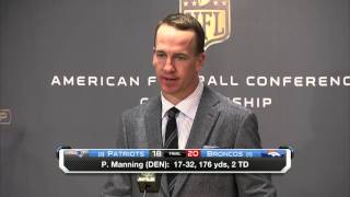 Peyton Manning: 'This is a sweet day' | Patriots vs. Broncos | NFL