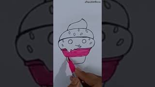 #shorts #youtubeshorts | How to Draw Ice cream with Easy Steps | #trending #satisfying