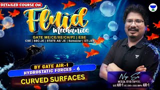 Curved Surfaces | Hydrostatic Forces - 6 | Fluid Mechanics | #NEGIsir #AIR1 #NEGI10 #negisoldiers