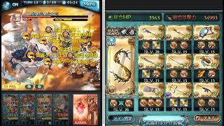 【グラブル】エウロペHL　フルオート　ハイランダー　超越サラーサ　Lv120ver　【カイム編成】