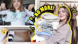 Things I'm Getting Rid of With 2020 | Minimize & Organize My Closet With Me