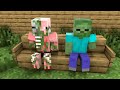 rich become poor baby skeleton sad story minecraft animation