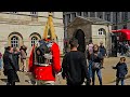 RUDE IDIOT FRENCHIE FAMILY MOCK THE GUARD - THEN HAVE A GO AT ME! Zero respect at Horse Guards!