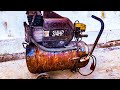 Extremely Damaged And Rusted Vintage Air Compressor Restoration  Restoration Genius