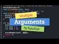 Passing multiple Arguments to Function