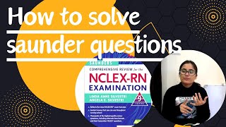 how to solve SAUNDERS questions..... tricks #aiims #viral #aiimsrishikesh #nursingofficer #neet