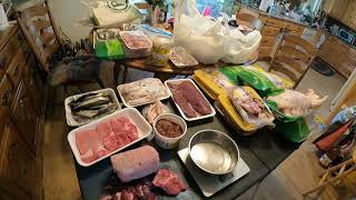 Raw dog food meal prep - easiest and cheapest way to do it. Part 1