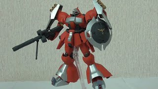 おっさんの墨入れと部分塗装実践動画！ HGUC ヤクト・ドーガ クエス機 完成 1/144 長いので飛ばして見てね。完成は50分から