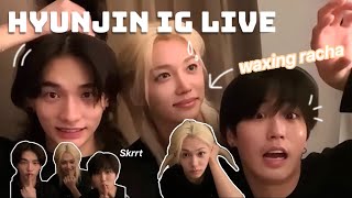 Waxing Racha Being Chaotic | Hyunjin ig live [241123]