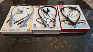 BEME NeckWave Pro Neckband (Gray) - Unboxing \u0026 Initial Comparison with Audionic S-300 and X-20