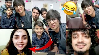 Sourav Joshi meet his Fans on Instagram Live 😍| Funny Reaction 😂