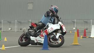 22 MSGC Training 青 5 黒いポストン 選手 GSX-R750   2022 3 13