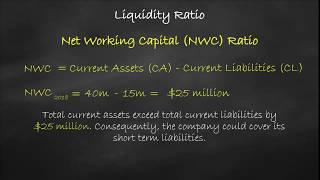 Liquidity Ratio - Net Working Capital Ratio