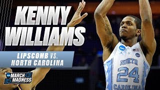 North Carolina's Kenny Williams finishes with a game-high 18 points against Lipscomb