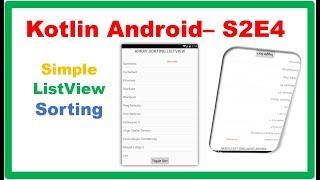 Kotlin Android S2E4 : Simple ListView Data Sorting