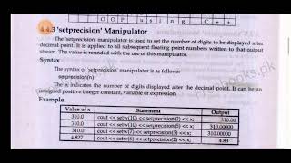 #Setprecision, #Fixed #Showpoint and #Setfill #Manipulators