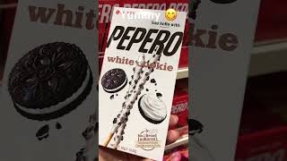 Lotte PEPERO White Cookie #yummy #snack #food #shorts