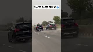 BMW X5 vs XUV700 DRAG RACE 🥶 #ashishbeniwal #shorts #xuv700 #dragrace #bmwx5