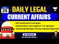 Legal Current Affairs | 26 October | Detailed Analysis | Abhishek Bhatt | Unacademy Judiciary