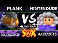 S@X - Nintendude (Ice Climbers) Vs. Plank (Sheik) SSBM Grand Finals - Smash Melee