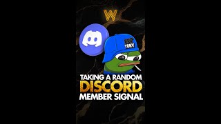 taking a random members trading signal part 2