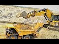 excavator cat 6020b loading truck for open pit mining