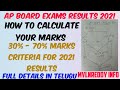 AP Inter Marks 2021 Calculation//How to calculate AP Inter Results 2021//30% - 70% Marks criteria