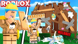 24 JAM JADI KULI BANGUNAN UNTUK MEMBUAT RUMAHNYA LOLLY DI ROBLOX!!!