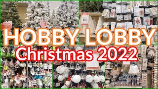 HOBBY LOBBY CHRISTMAS TREES AND ORNAMENTS 2022 SHOP WITH ME